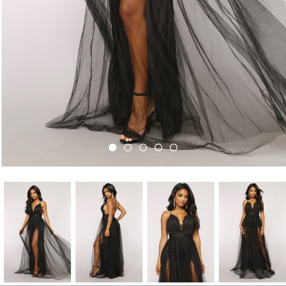 Long Tulle Gown
